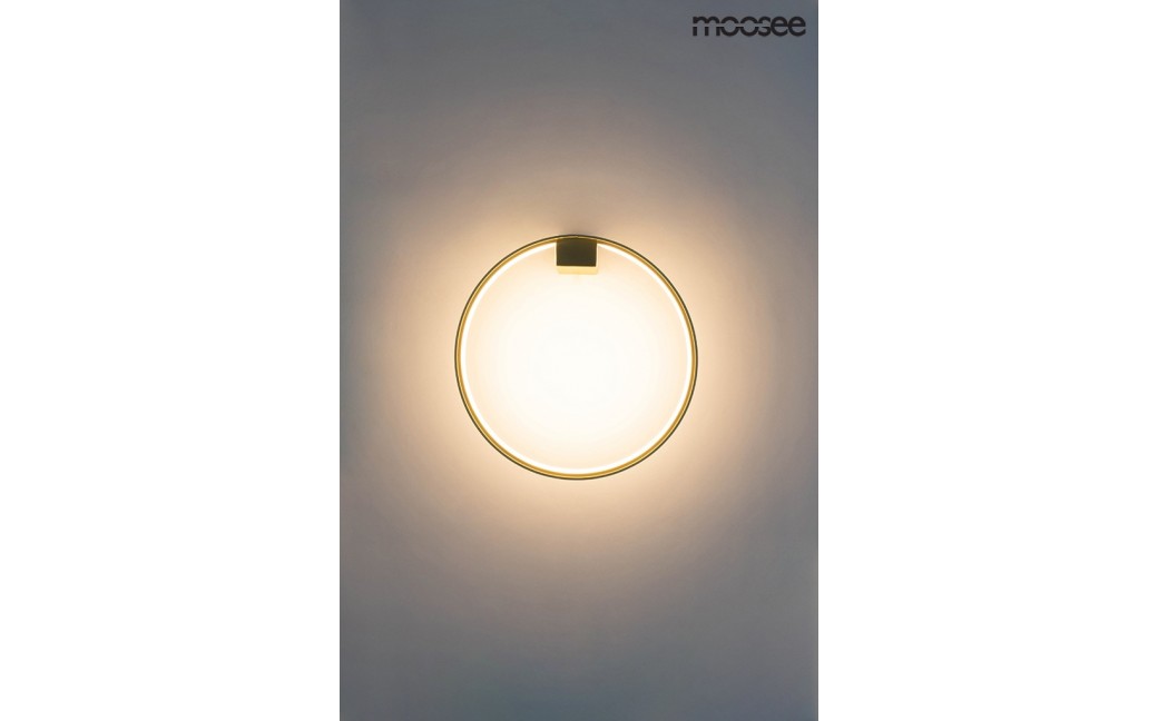 Moosee MOOSEE lampa ścienna CIRCLE WALL złota (MSE010400220)