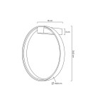 Wall lamps - Moosee MOOSEE CIRCLE WALL wall lamp gold (MSE010400220) - product 10