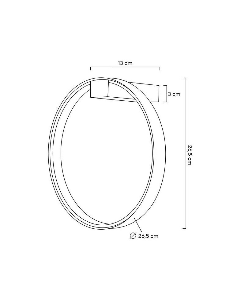Wall lamps - Moosee MOOSEE CIRCLE WALL wall lamp gold (MSE010400220) - product kolory-swiatla.pl 10