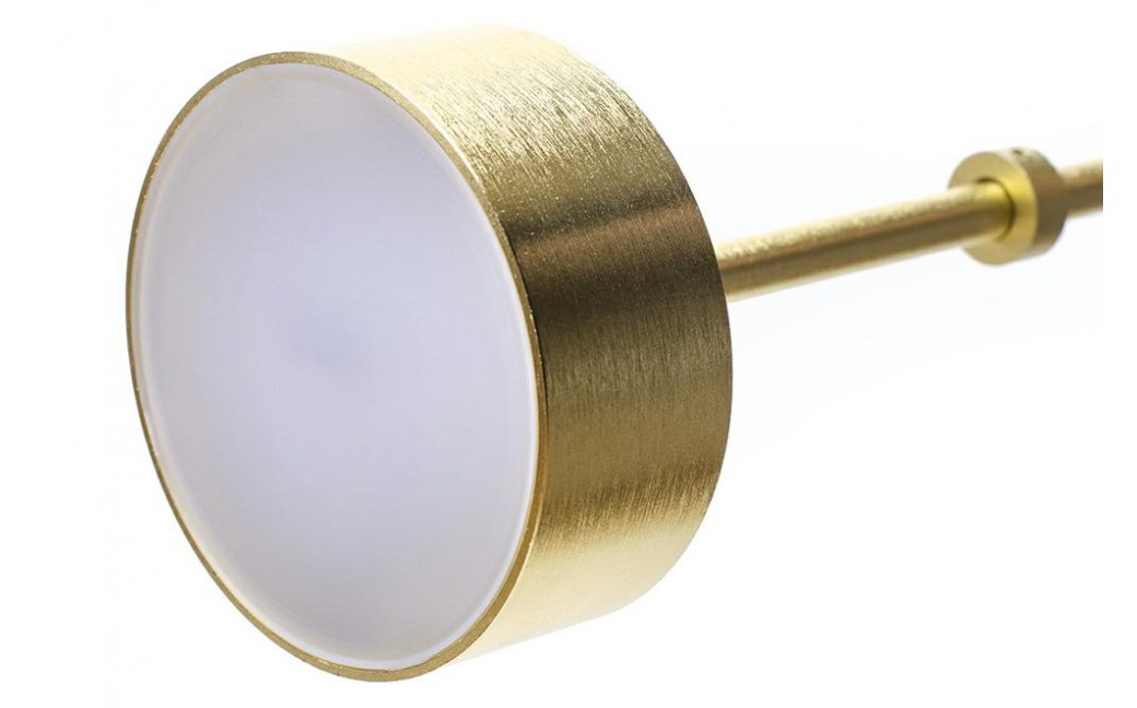 King Home Lampa wisząca CAPRI 6 złota - 60 LED, alumiumium, szkło (XCP9148-1B)