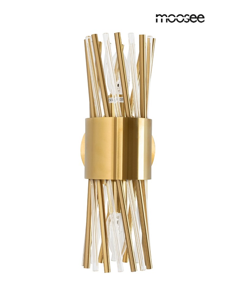 Glamour wall lamps - MOOSEE LORENZO gold wall lamp (MSE010100338) - product kolory-swiatla.pl 4