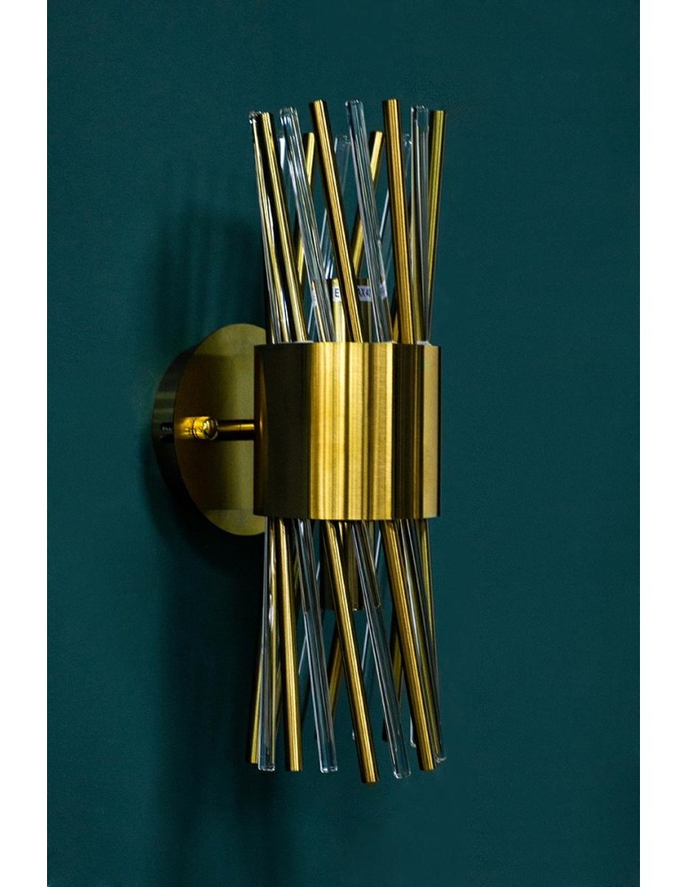 Glamour wall lamps - MOOSEE LORENZO gold wall lamp (MSE010100338) - product kolory-swiatla.pl 9