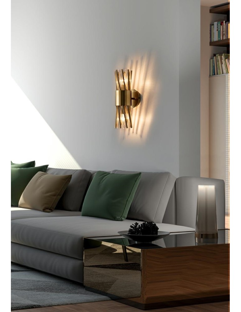 Glamour wall lamps - MOOSEE LORENZO gold wall lamp (MSE010100338) - product kolory-swiatla.pl 10