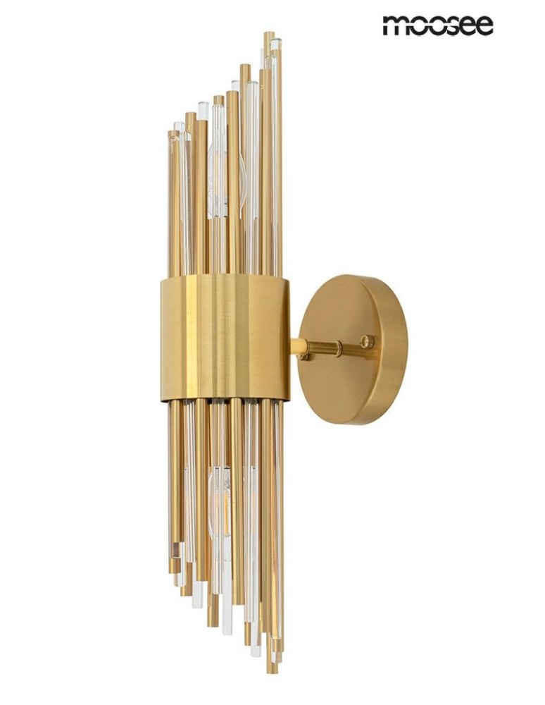 Glamour wall lamps - Moosee MOOSEE AMADEO gold wall lamp (MSE010400196) - product kolory-swiatla.pl 1