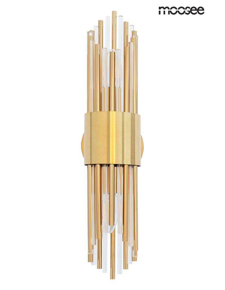 Glamour wall lamps - Moosee MOOSEE AMADEO gold wall lamp (MSE010400196) - product kolory-swiatla.pl 2