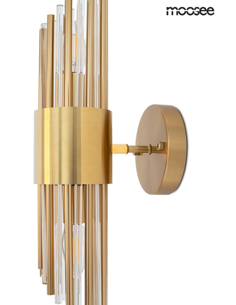 Glamour wall lamps - Moosee MOOSEE AMADEO gold wall lamp (MSE010400196) - product kolory-swiatla.pl 6