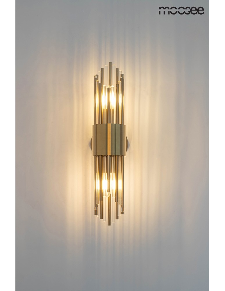 Glamour wall lamps - Moosee MOOSEE AMADEO gold wall lamp (MSE010400196) - product kolory-swiatla.pl 8