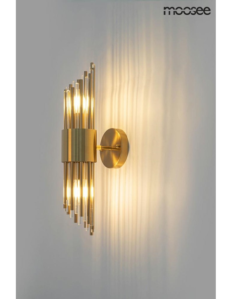 Glamour wall lamps - Moosee MOOSEE AMADEO gold wall lamp (MSE010400196) - product kolory-swiatla.pl 9