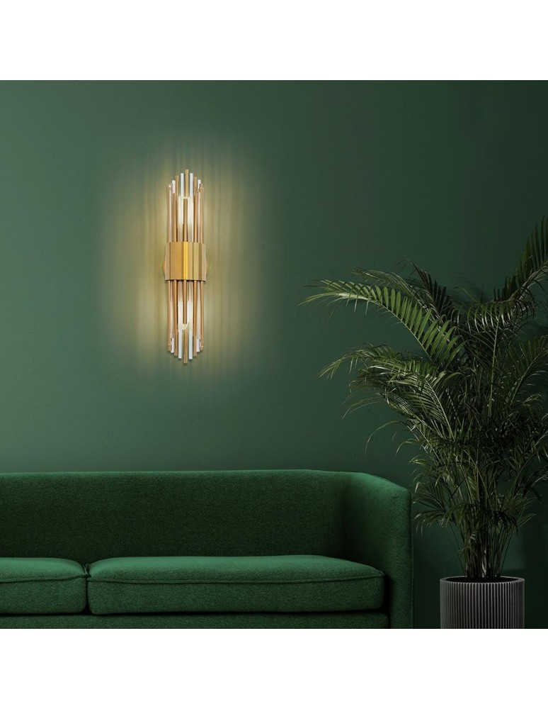 Glamour wall lamps - Moosee MOOSEE AMADEO gold wall lamp (MSE010400196) - product kolory-swiatla.pl 10