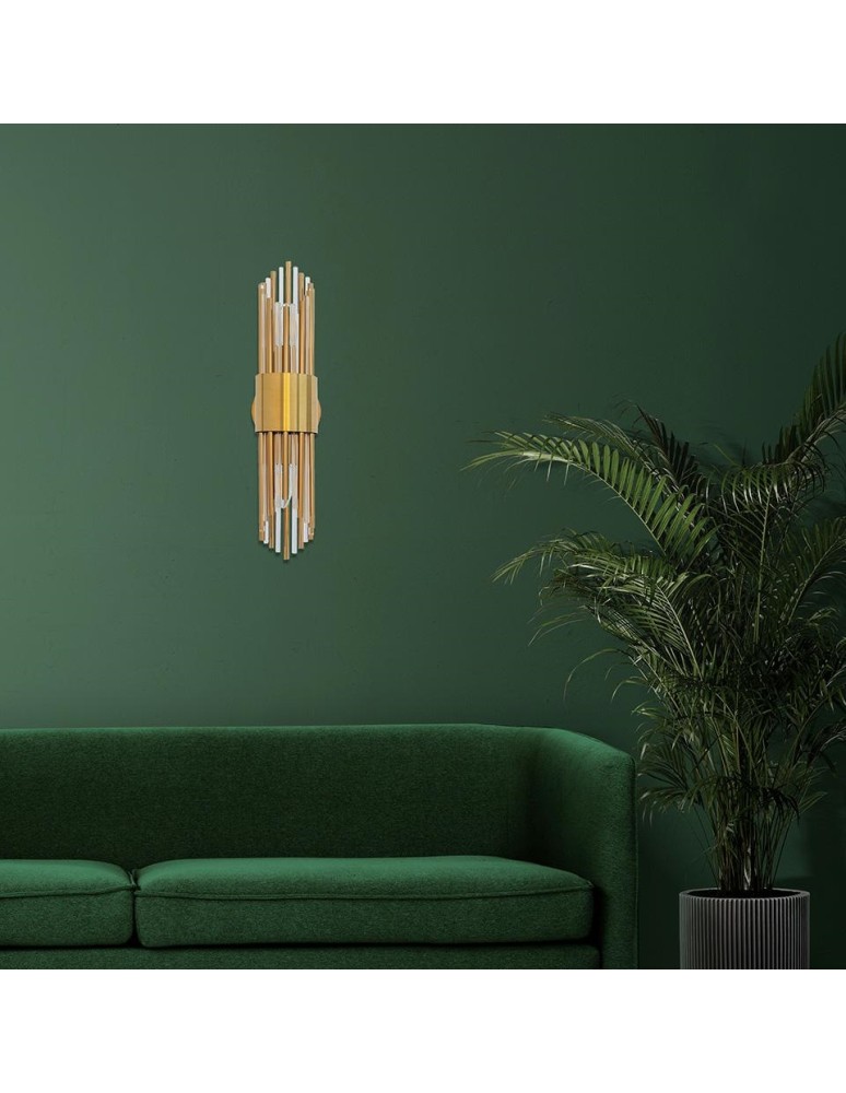 Glamour wall lamps - Moosee MOOSEE AMADEO gold wall lamp (MSE010400196) - product kolory-swiatla.pl 11