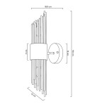 Glamour wall lamps - Moosee MOOSEE AMADEO gold wall lamp (MSE010400196) - product 3