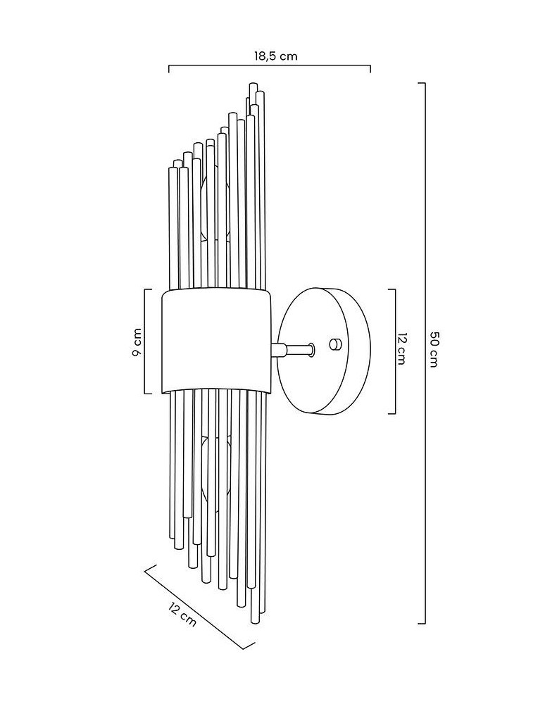Glamour wall lamps - Moosee MOOSEE AMADEO gold wall lamp (MSE010400196) - product kolory-swiatla.pl 3