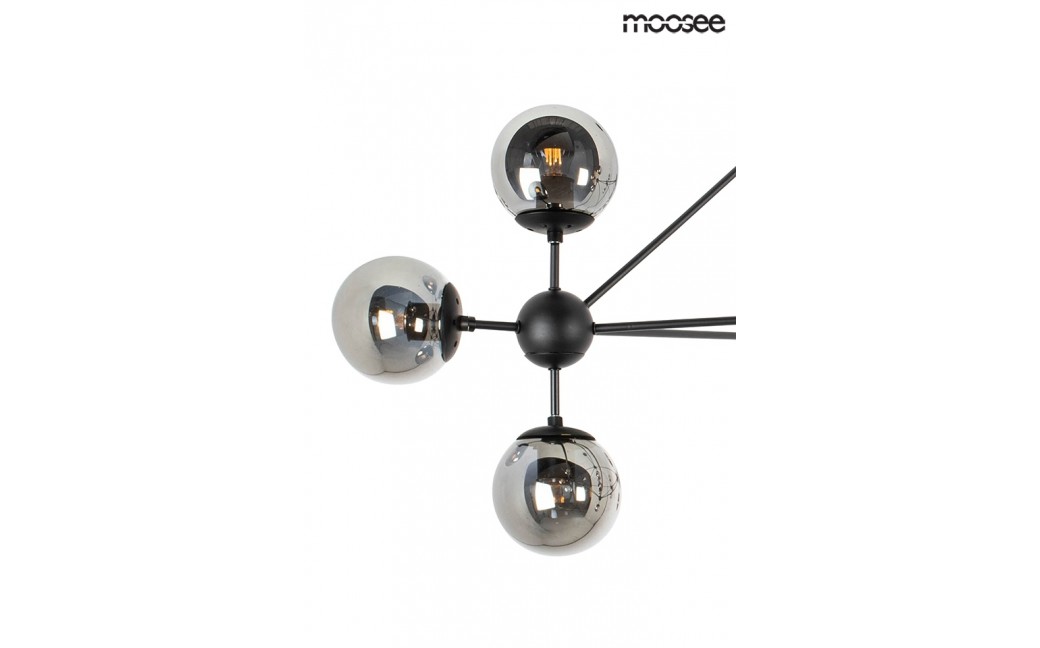 Moosee MOOSEE lampa wisząca ASTRIFERO 10 czarna / bursztynowa (MSE010100181)