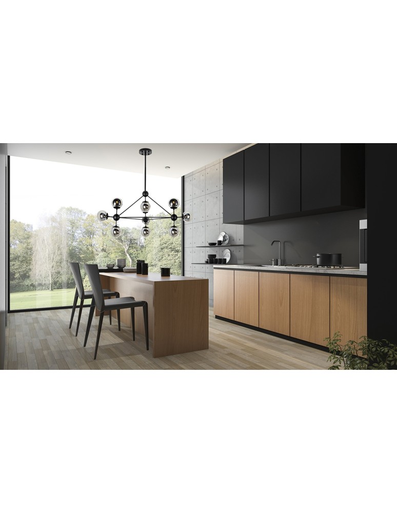 Pendant lamps - Moosee MOOSEE pendant lamp ASTRIFERO 10 black / amber (MSE010100181) - product kolory-swiatla.pl 5