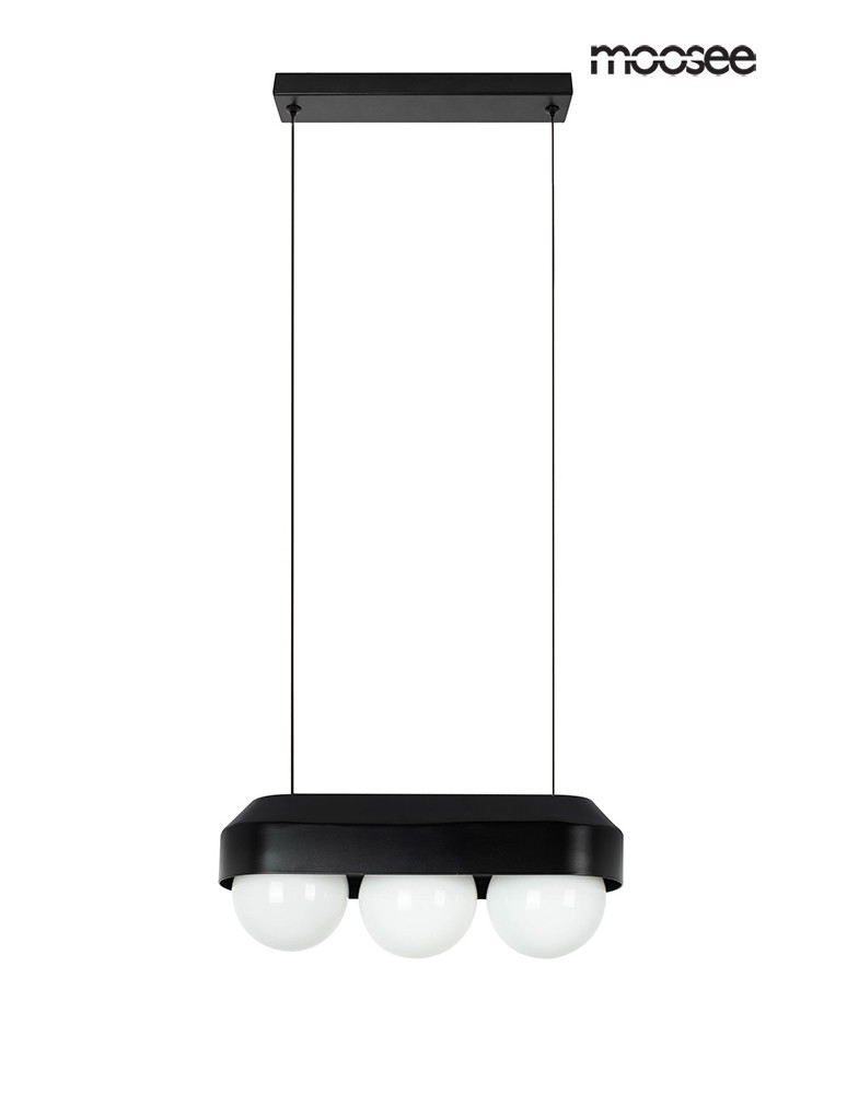 Pendant lamps - MOOSEE pendant lamp DROPS 3 black (MSE010100273) - product kolory-swiatla.pl 2