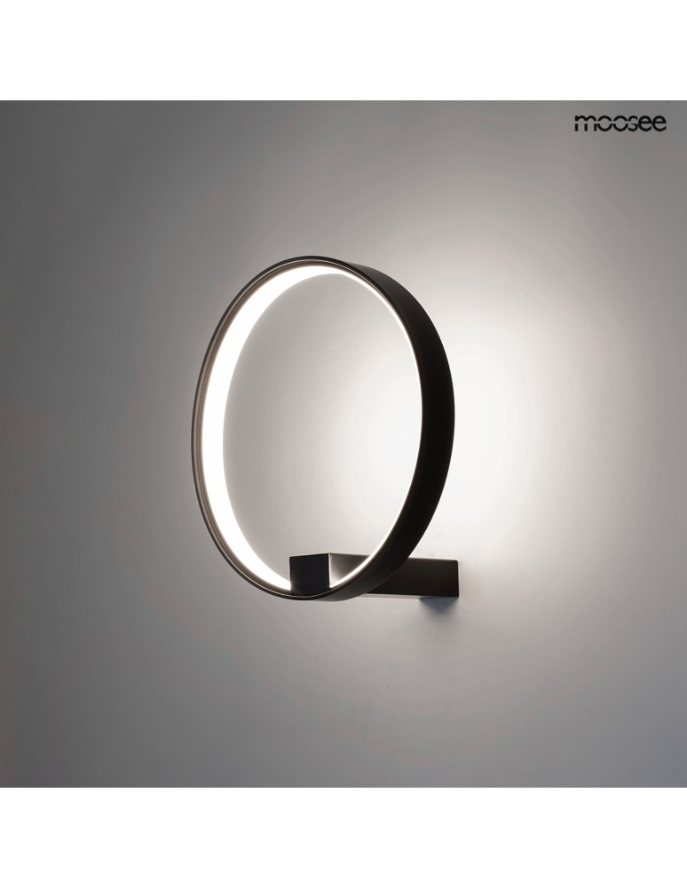 Ring wall lamps - MOOSEE CIRCLE WALL wall lamp black (MSE010100378) - product kolory-swiatla.pl 2