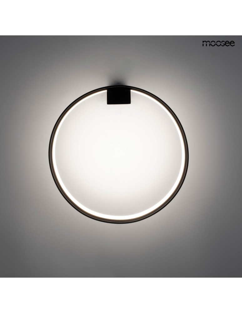 Ring wall lamps - MOOSEE CIRCLE WALL wall lamp black (MSE010100378) - product kolory-swiatla.pl 3