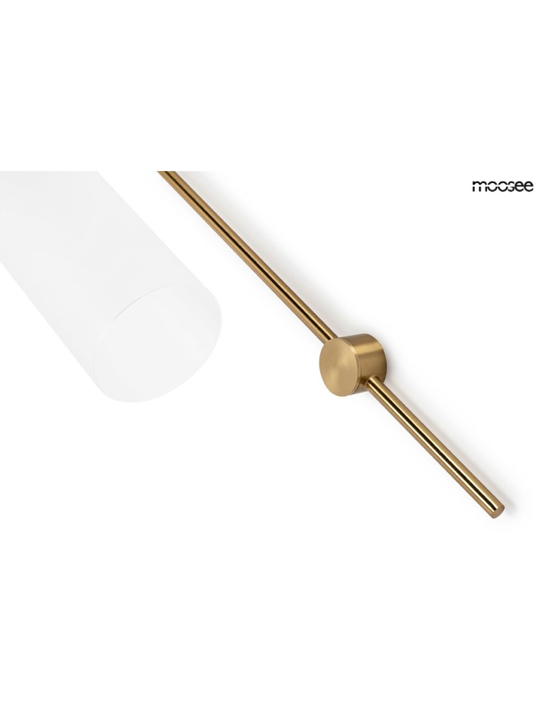 Glamour wall lamps - MOOSEE SLACK gold / white wall lamp (MSE010100341) - product kolory-swiatla.pl 5