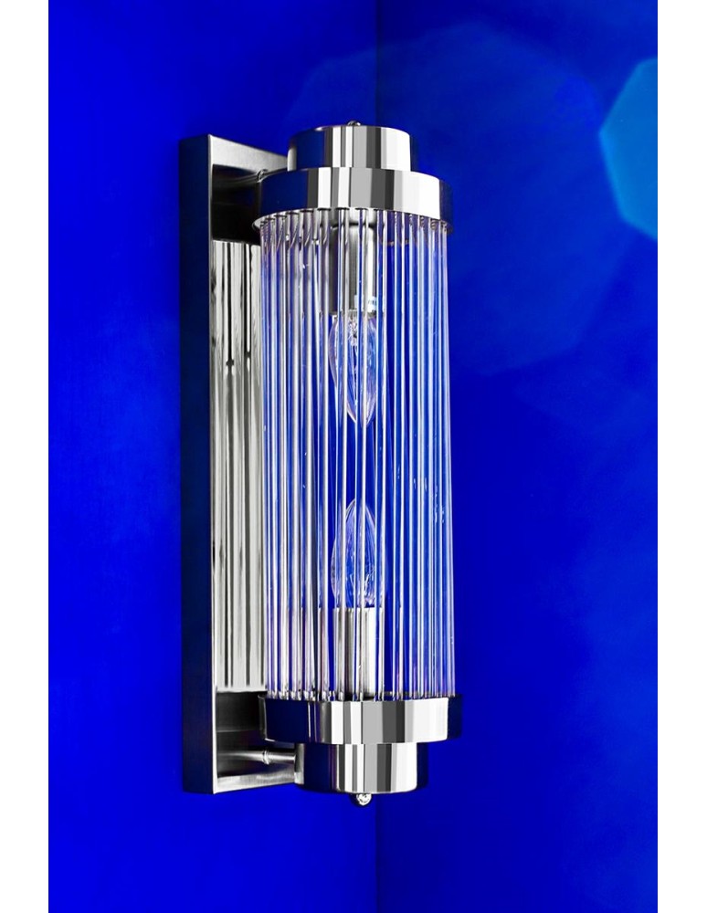 Glamour wall lamps - MOOSEE COLUMN 40 silver wall lamp (MSE010100360) - product kolory-swiatla.pl 7