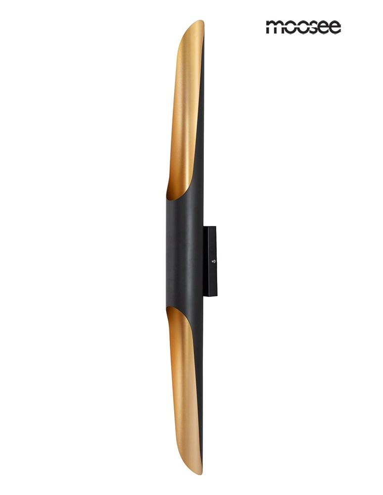 Designer wall lamps - Moosee MOOSEE CONTEO WALL wall lamp black / gold (MSE010400124) - product kolory-swiatla.pl 1