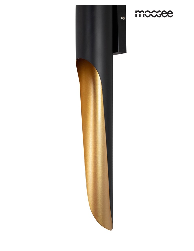 Designer wall lamps - Moosee MOOSEE CONTEO WALL wall lamp black / gold (MSE010400124) - product kolory-swiatla.pl 3
