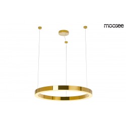 Moosee MOOSEE lampa wisząca RING LUXURY 70 złota - LED, chromowane złoto (MSE010100170)