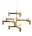 Modern chandeliers - Step into Design CANDLES-12A gold 75cm pendant lamp - product 2
