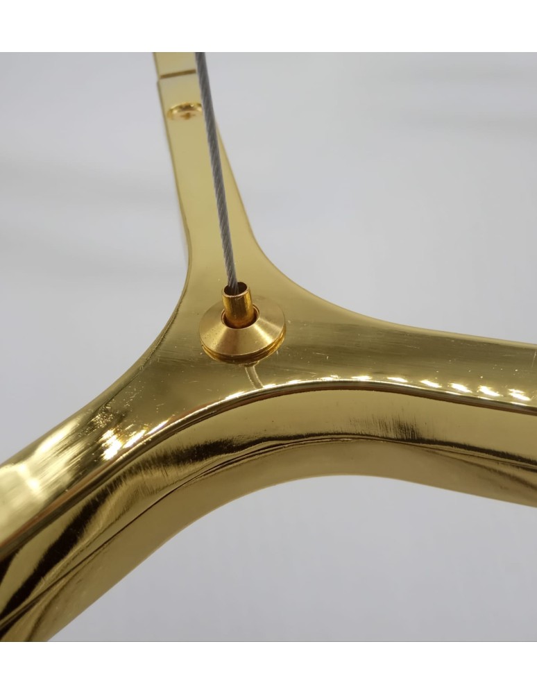 Modern chandeliers - Step into Design CANDLES-12A gold 75cm pendant lamp - product kolory-swiatla.pl 6