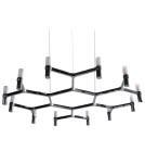 Designer pendant lamps - Step into Design CANDLES-12B chrome 106cm pendant lamp - product 1