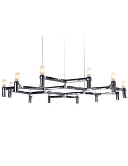 Step into Design CANDLES-12B chrome 106cm pendant lamp - product 2