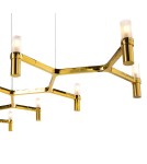 Designer pendant lamps - Step into Design CANDLES-10 gold 165cm pendant lamp - product 2