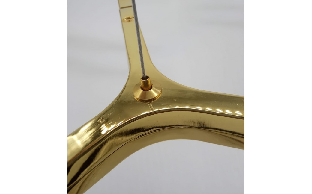 Step into Design Lampa wisząca CANDLES-10 złota 165cm