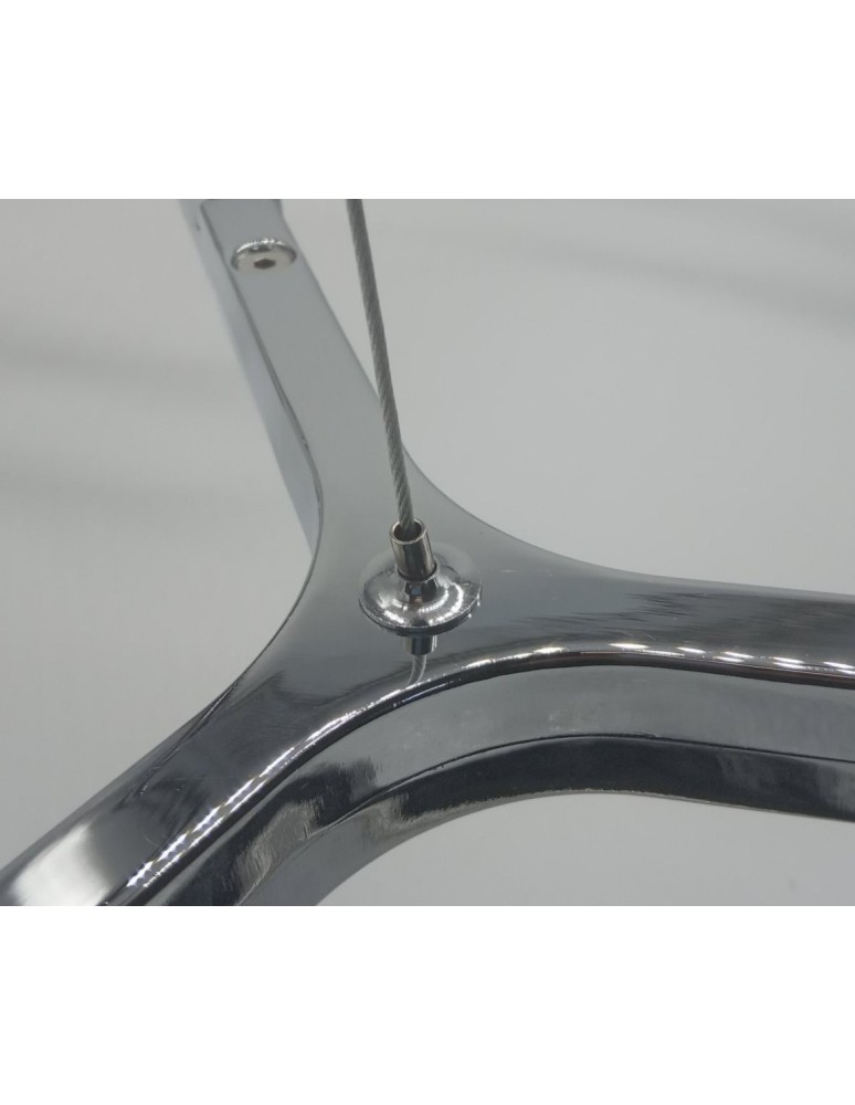 Designer pendant lamps - Step into Design CANDLES-12A chrome 75cm pendant lamp - product kolory-swiatla.pl 4