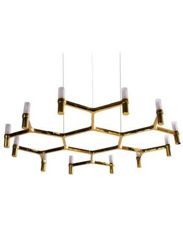 Step into Design CANDLES-12B gold 106cm pendant lamp