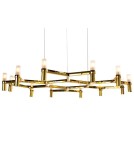 Designer pendant lamps - Step into Design CANDLES-12B gold 106cm pendant lamp - product 2