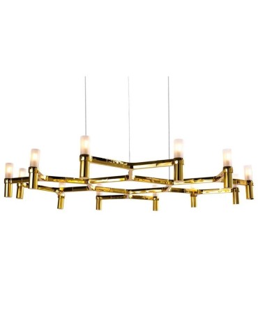 Step into Design Lampa wisząca CANDLES-12B złota 106cm - produkt 2