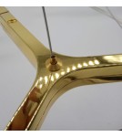 Designer pendant lamps - Step into Design CANDLES-12B gold 106cm pendant lamp - product 5