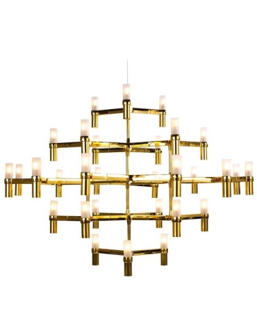 Step into Design CANDLES-30 gold 120cm pendant lamp
