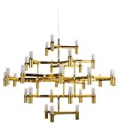 Modern chandeliers - Step into Design CANDLES-30 gold 120cm pendant lamp - product 2