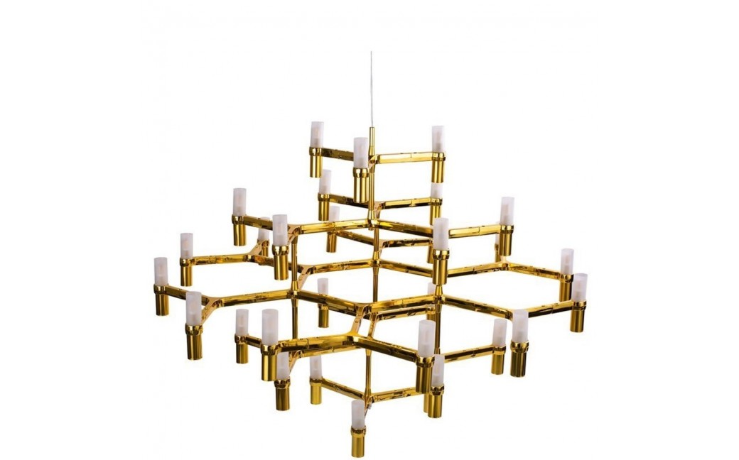 Step into Design Lampa wisząca CANDLES-30 złota 120cm