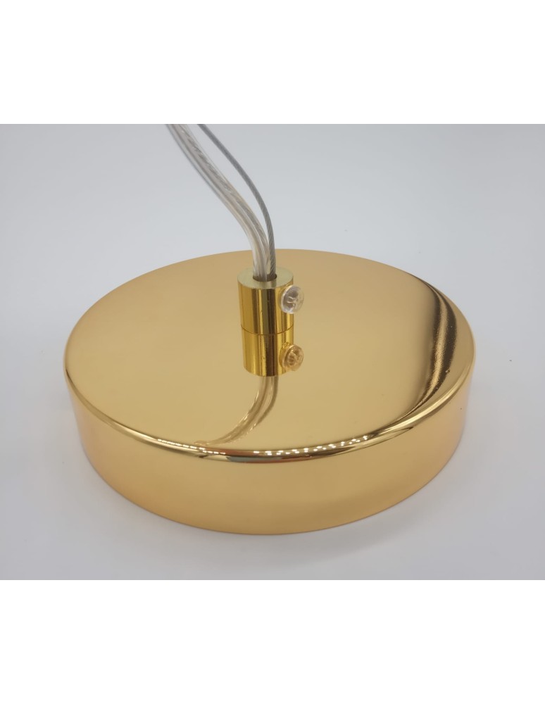 Modern chandeliers - Step into Design CANDLES-30 gold 120cm pendant lamp - product kolory-swiatla.pl 4