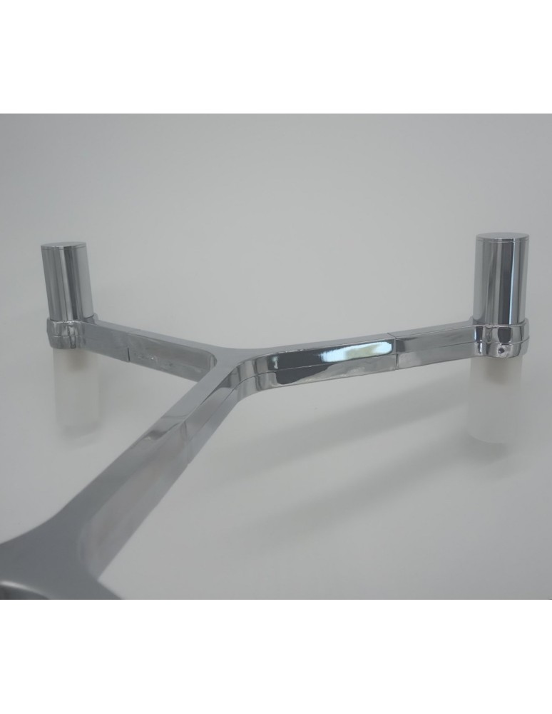 Designer pendant lamps - Step into Design CANDLES-30 chrome 120cm pendant lamp - product kolory-swiatla.pl 3