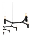 Designer pendant lamps - Step into Design Pendant lamp CANDLES-12B black 106cm - product 4