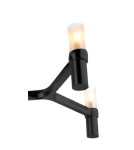Designer pendant lamps - Step into Design Pendant lamp CANDLES-12B black 106cm - product 5