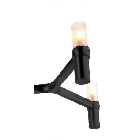 Step into Design Lampa wisząca CANDLES-12B czarna 106cm
