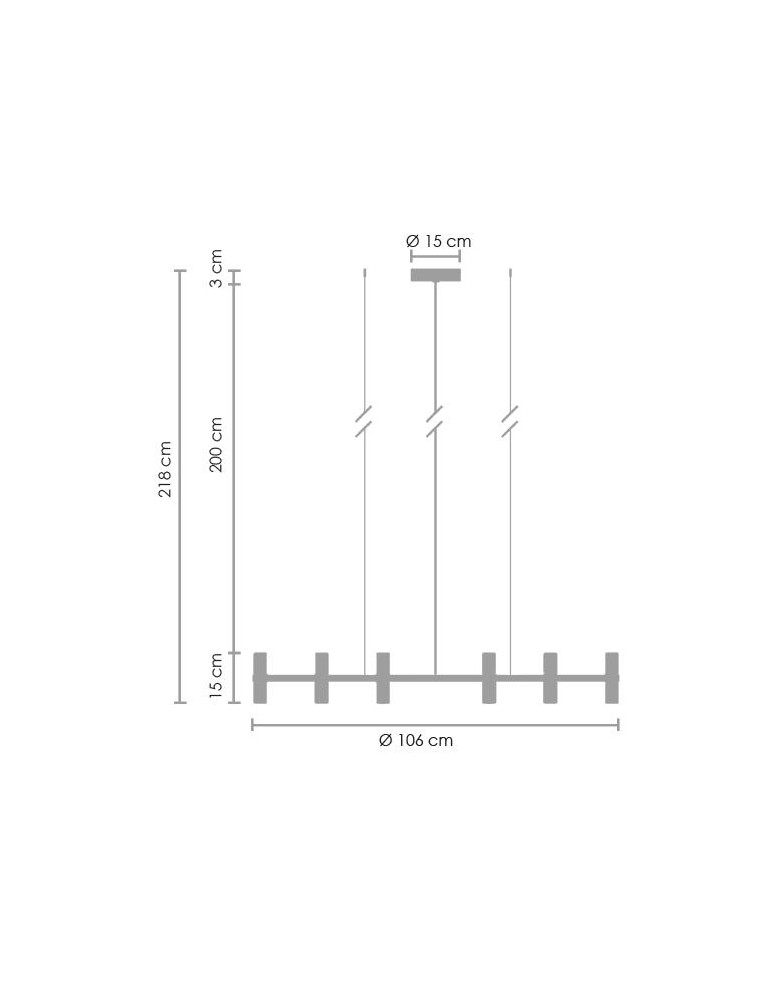 Designer pendant lamps - Step into Design Pendant lamp CANDLES-12B black 106cm - product kolory-swiatla.pl 8