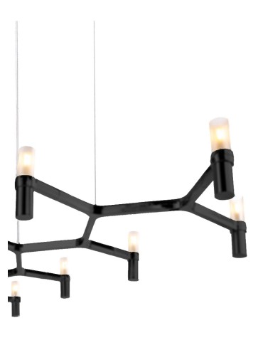 Step into Design Lampa wisząca CANDLES-10 czarna 165cm - produkt 2