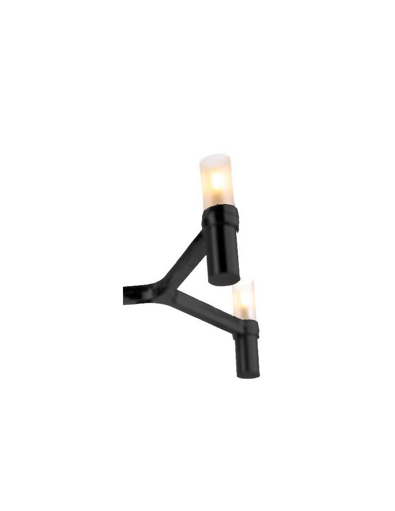 Designer pendant lamps - Step into Design CANDLES-10 pendant lamp black 165cm - product kolory-swiatla.pl 3