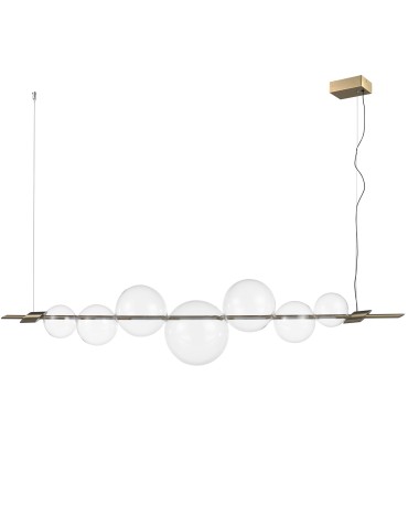 Step into Design AMORE LED pendant lamp gold 153cm