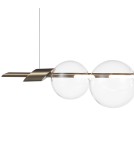 Pendant lamps spheres - Step into Design AMORE LED pendant lamp gold 153cm - product 2